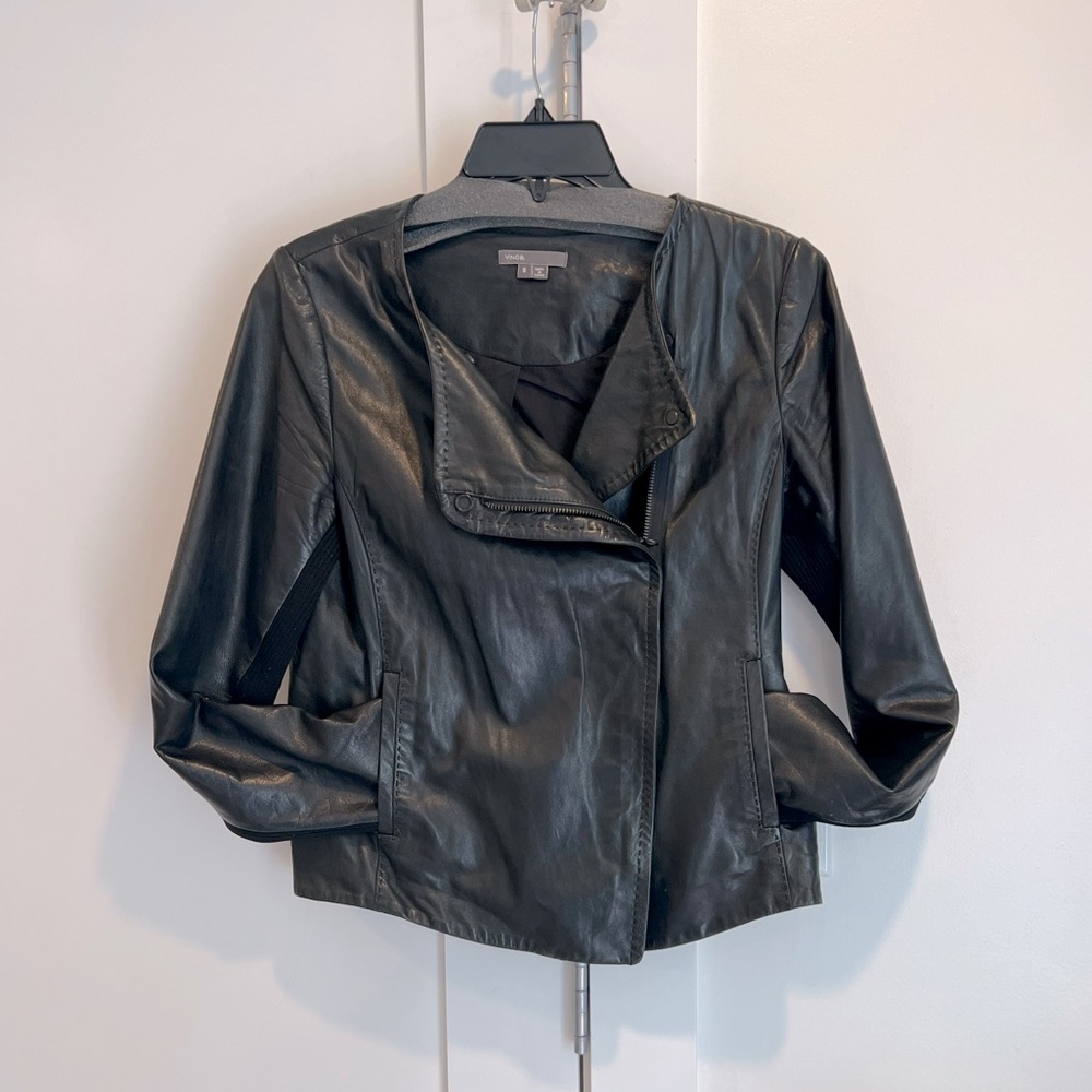 Vince leather jacket size small
